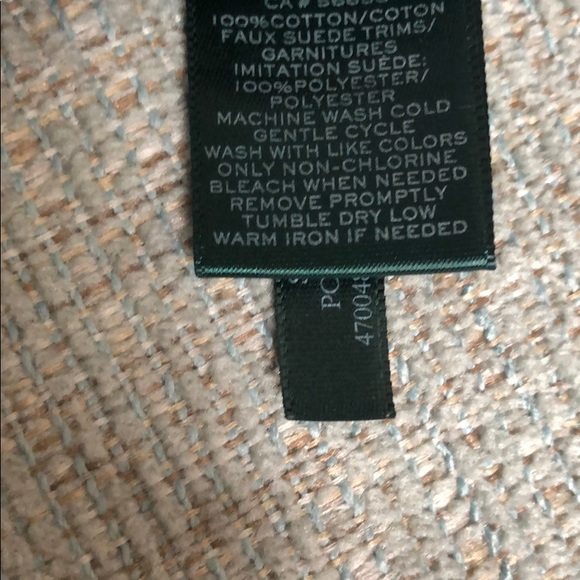 Lauren Ralph Lauren black top & faux suede trim - Picture 10 of 10